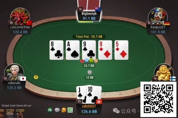 【DD扑克】牌局分析：转牌bluff还是河牌bluff？