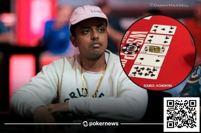 【DD扑克】明明击中后门同花，却被顺子淘汰出局！WSOPC主赛引争议